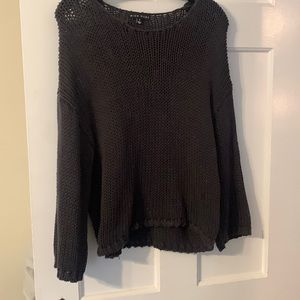 Dark gray Miou Muse sweater 3/4 length sleeve only worn once